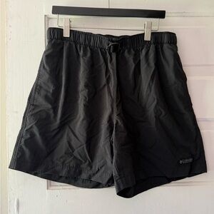 Columbia Black Athletic Shorts Lightweight Performance